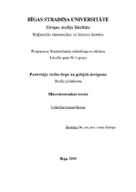 Konspekts 'Patērētāju rīcība tirgū un galējais derīgums', 1.