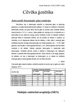 Referāts 'Cilvēka ģenētika', 1.