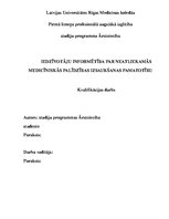 Diplomdarbs 'Iedzīvotāju informētība par neatliekamās medicīniskās palīdzības izsaukšanas pam', 1.