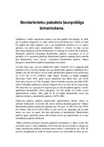 Eseja 'Bezdarba pabalsta ļaunprātīga izmantošana', 1.