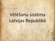 Prezentācija 'Vēlēšanu sistēma Latvijas Republikā', 1.