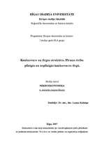 Konspekts 'Konkurence un tirgus struktūra. Firmas rīcība pilnīgas un nepilnīgas konkurences', 1.