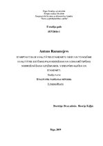 Konspekts 'Starptautiskie kvalitātes standartu veidi un to nozīme kvalitātes sistēmas pilnv', 1.