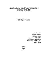 Biznesa plāns 'Biznesa plāns SIA "Krējums saldais"', 1.