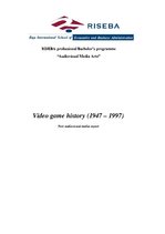Referāts 'Video Game History', 1.