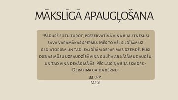 Prezentācija 'Simbolu pielietojums Noras Ikstenas ''Mātes pienā''', 14.