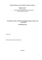 Diplomdarbs 'Uzmanības noturības veicināšanas pedagoģiskās iespējas 6-7 gadu veciem bērniem', 1.