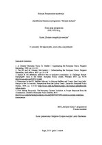 Eseja 'Eiropas Savienības leģitimitāte, iedzīvotāju iesaistīšanās', 1.