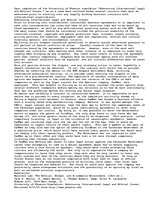 Eseja 'International Legal and Ethical Issues', 1.