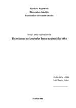 Referāts 'Plānošanas un kontroles loma uzņēmējdarbībā', 1.