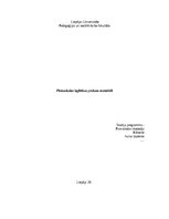 Prakses atskaite 'Pirmsskolas izglītības prakses materiāli', 1.