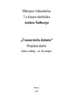 Referāts 'Čemurziežu dzimta', 1.