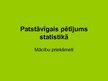 Prezentācija 'Patstāvīgais pētījums statistikā', 1.