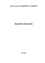 Prakses atskaite 'Sabiedriskās attiecības', 1.