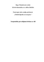 Referāts 'Starptautisko pārvadājumu ietekme uz vidi', 1.
