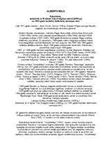 Eseja 'Alberts Bels', 1.