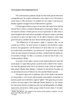 Eseja 'The Economics of the Mundialised World', 1.