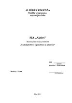 Biznesa plāns 'Biznesa plāns sporta klubam', 1.