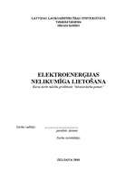 Referāts 'Nelikumīgas elektroenerģijas izlietošana', 1.