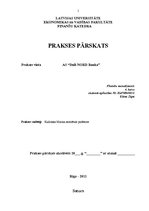 Prakses atskaite 'Prakses atskaite "DnB Nord Banka"', 1.