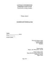 Prakses atskaite 'Administratīvi tiesiskās prakses atskaite', 1.