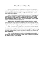 Eseja 'The Problems Caused by Media', 1.