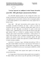 Referāts 'Latvijas ieguvumi un zaudējumi, ieviešot Eiropas Savienībā jauno 2014.-2020.gada', 1.