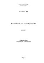 Referāts 'Komercsabiedrību loma un vieta Japānas tiesībās', 1.