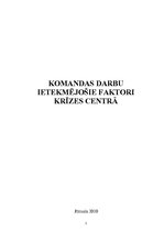 Referāts 'Komandas darbu ietekmējošie faktori krīzes centrā', 1.