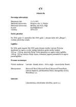 Paraugs 'Curriculum Vitae', 1.