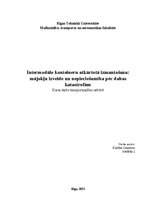 Referāts 'Intermodālo konteineru atkārtotā izmantošana: mājokļu izveide un nepieciešamība ', 1.