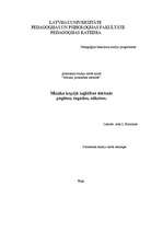 Referāts 'Mūzika kopējā izglītības sistēmā: pagātne, tagadne, nākotne', 1.