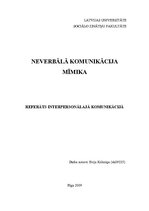 Referāts 'Neverbālā komunikācija', 1.