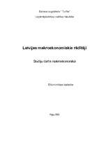 Referāts 'Latvijas makroekonomiskie rādītāji 2006.gadā', 1.