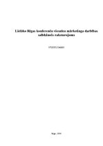 Referāts 'Lielāko Rīgas konferenču viesnīcu mārketinga darbības salīdzinošs raksturojums', 1.
