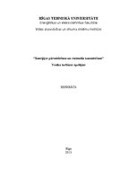Konspekts 'Enerģijas pārveidošana un racionāla izmantošana. Tvaika turbīnas aprēķins', 1.
