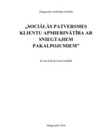 Referāts 'Sociālās patversmes klientu apmierinātība ar sniegtajiem pakalpojumiem', 1.