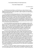 Eseja '"Uber" taksometru ietekme uz valsts ekonomiku', 1.