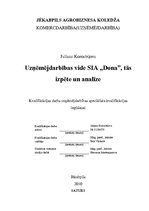 Diplomdarbs 'Uzņēmējdarbības vide SIA "Dona", tās izpēte un analīze', 1.