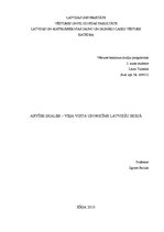 Referāts 'Arvīds Skalbe - viņa vieta un nozīme latviešu dzejā', 1.