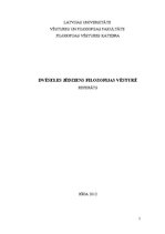 Referāts 'Dvēseles jēdziens filosofijas vēsturē', 1.