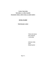 Referāts 'Maksātnespējas analīze', 1.