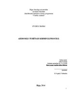 Referāts 'Aizdomās turētais kriminālprocesā', 1.