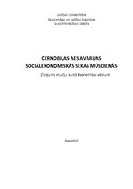 Referāts 'Černobiļas AES avārijas sociālekonomiskās sekas mūsdienās', 1.
