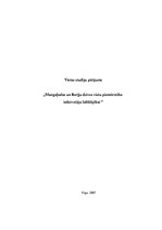 Referāts 'Mangaļsalas un Berģu dzīves vietu piemērotība iedzīvotāju labklājībai', 1.