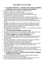 Konspekts 'Fizioterapija neiroloģijā - eksāmena jautājumi', 1.