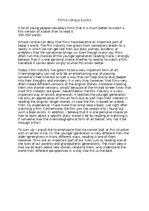 Eseja 'Films versus books', 2.