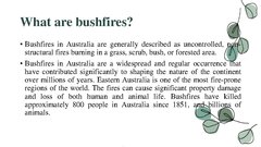 Prezentācija 'Bushfires in Australia', 2.