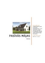 Referāts 'Pasīvās mājas', 1.