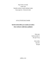 Referāts 'Sieviešu informētība par masāžas procedūru  vēnu varikozes saslimšanas gadījumā', 1.